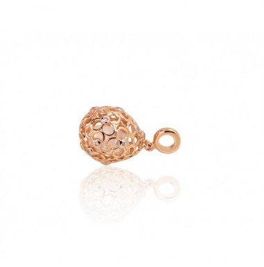Gold pendant, 585°, Rose gold, Zirkons , Fresh-water Pearl , 1300806(Au-R+PRh-W)_CZ+PE