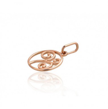 Gold pendant, 585°, Rose gold, No stone, 1300876(Au-R)