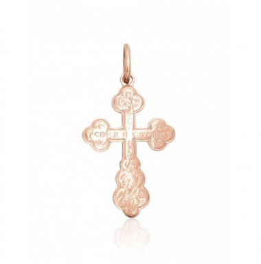 Gold pendant, 585°, Rose gold, No stone, 1300894(Au-R+PRh-W)