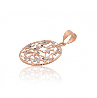 Gold pendant, 585°, Rose gold, No stone, 1300944(Au-R+PRh-W)