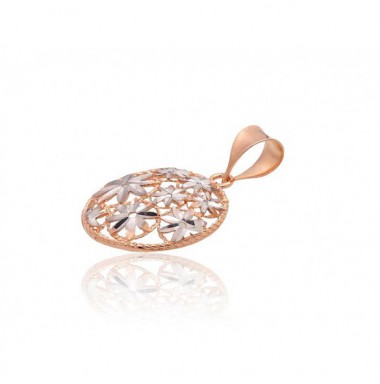 Gold pendant, 585°, Rose gold, No stone, 1300945(Au-R+PRh-W)