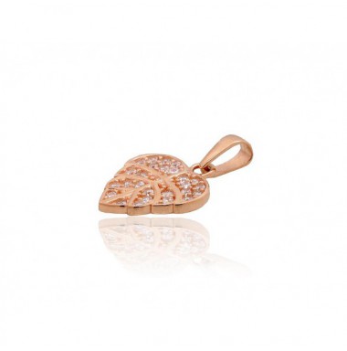 Gold pendant, 585°, Rose gold, Zirkons , 1300951(Au-R)_CZ