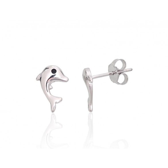 Silver stud earrings