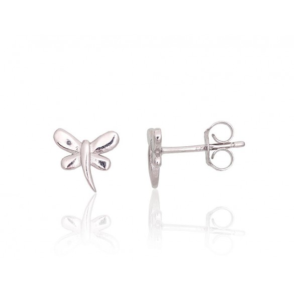 Silver stud earrings