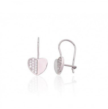 Silver hook earrings