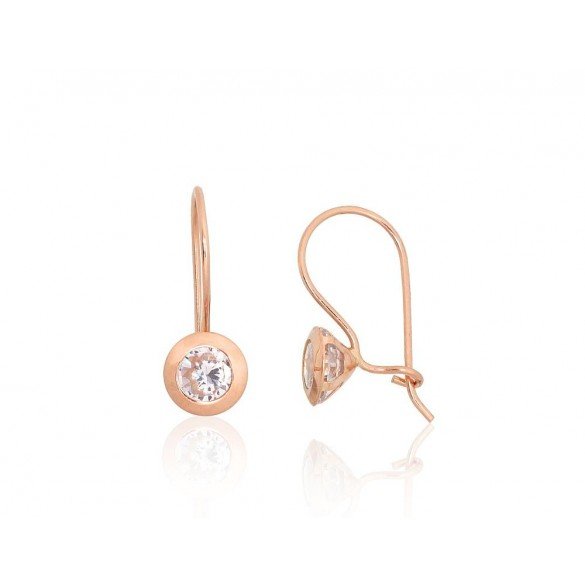 Gold hook earrings