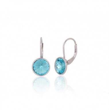 Silver earrings with english lock