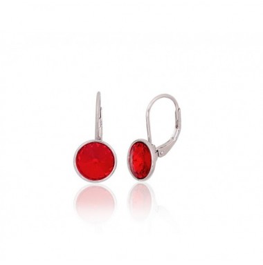 Silver earrings with english lock