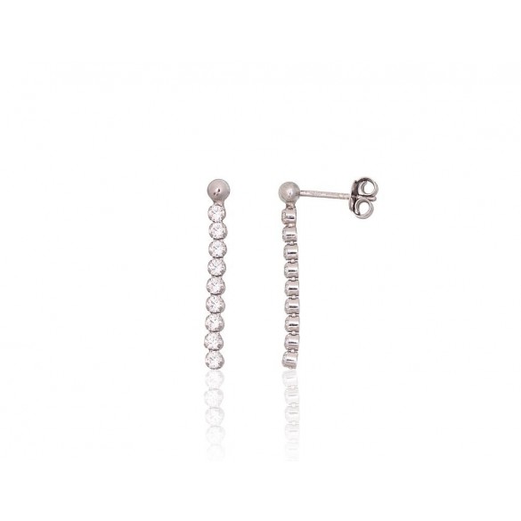 Silver stud earrings