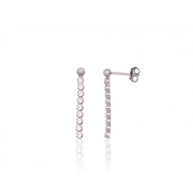 Silver stud earrings