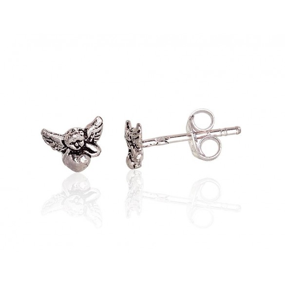 Silver stud earrings