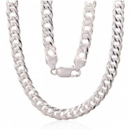 Sidabrinė grandinėlė Double rombo 6 mm , briaunų apdirbimas deimantu0