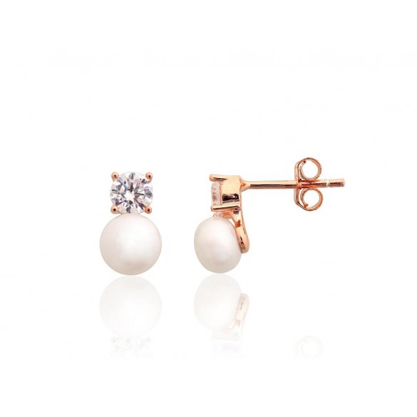 Silver stud earrings