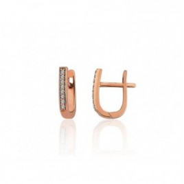 Auksiniai auskarai ant cilindrinės spynos0