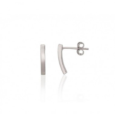 Sidabriniai auskarai –pusetai