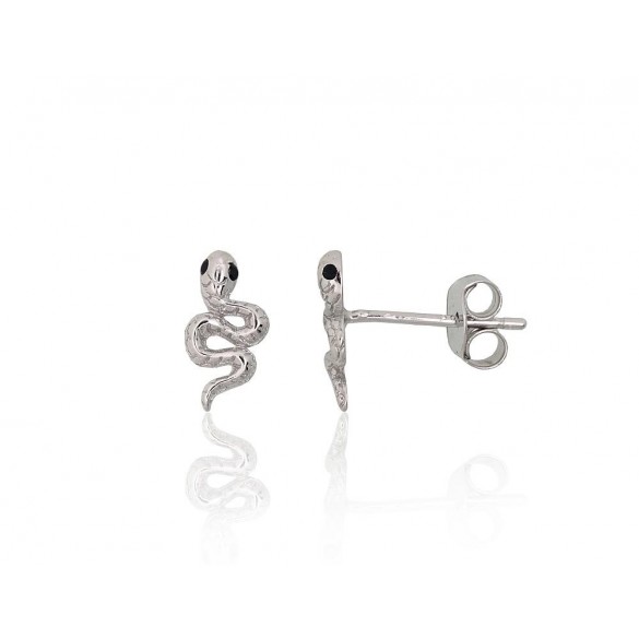 Silver stud earrings