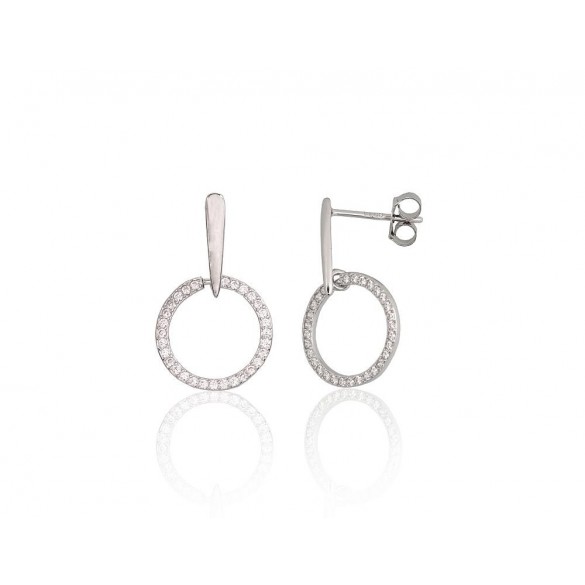 Silver stud earrings