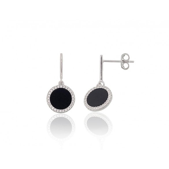 Silver stud earrings