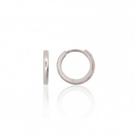 Sidabriniai auskarai su apvaliu segtuku0