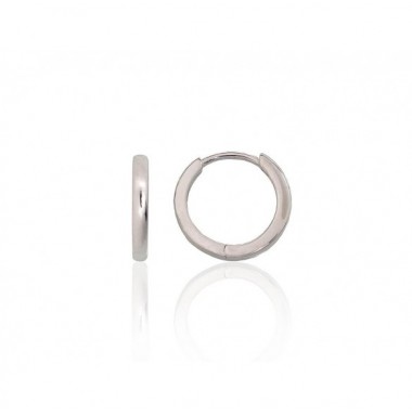 Sidabriniai auskarai su apvaliu segtuku