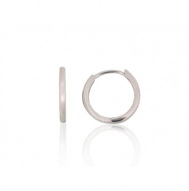 Sidabriniai auskarai su apvaliu segtuku