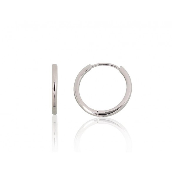 Silver hoop earrings