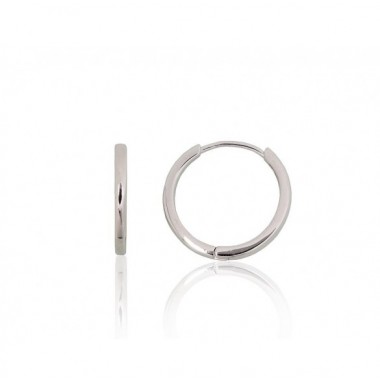 Sidabriniai auskarai su apvaliu segtuku