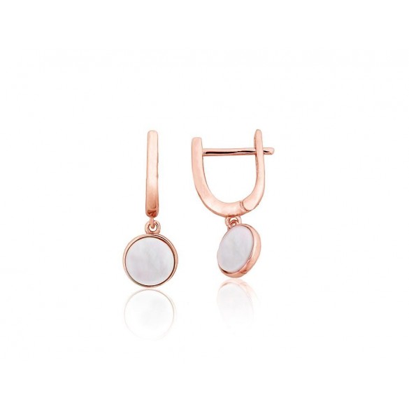 Silver earrings with english lock