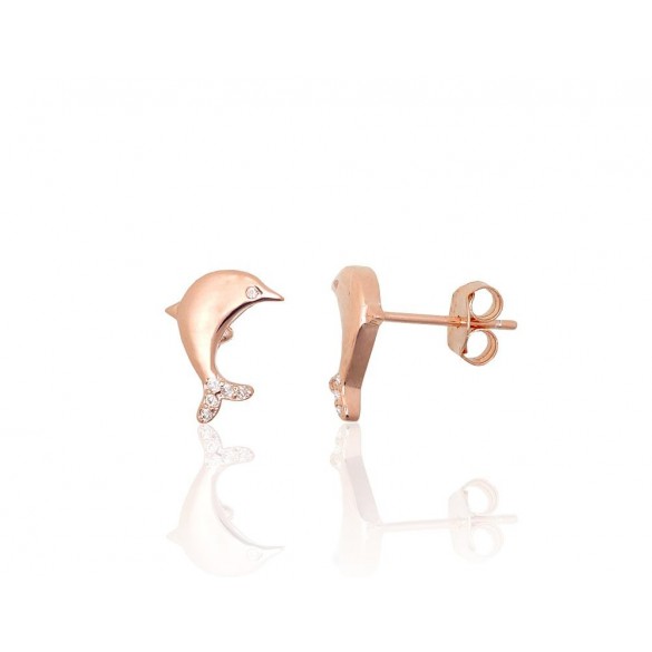 Silver stud earrings