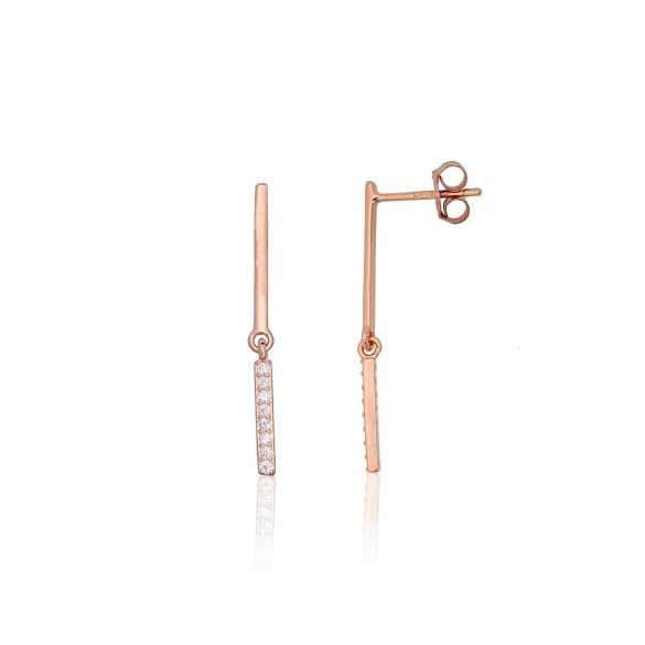 Sidabriniai auskarai –pusetai