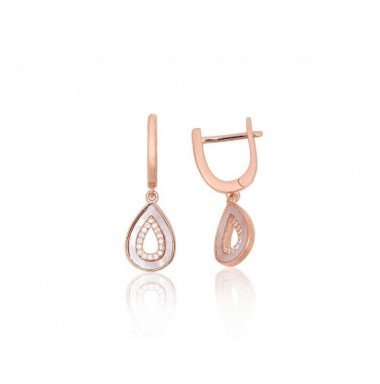 Sidabriniai auskarai ant cilindrinės spynos0