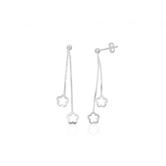 Silver stud earrings