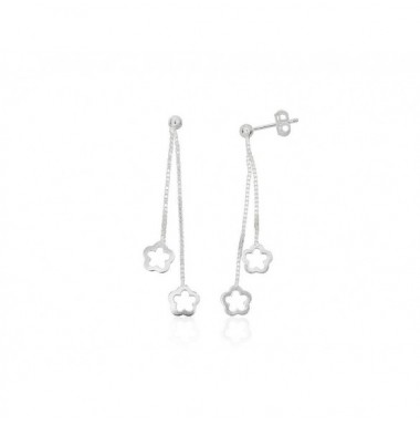 Sidabriniai auskarai –pusetai