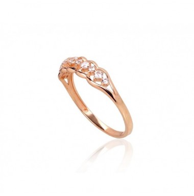 585° Gold ring, Stone: Zirkons , Type: Women, 1100953(Au-R)_CZ
