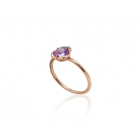 585° Gold ring, Stone: Amethyst , Type: Women, 1101008(Au-R)_AM