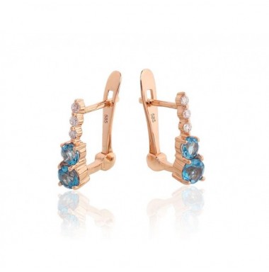 Auksiniai auskarai ant cilindrinės spynos1