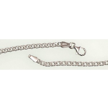 Silver chain Rombo 2,8 mm , diamond cut