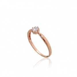 Saderināšanās gredzens 1100284(Au-R)_CZ, Sarkanais zelts	585°, Cirkoni 