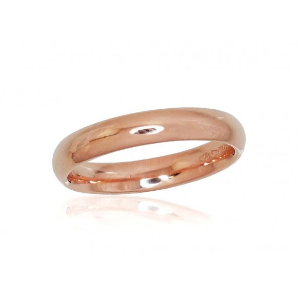 Gold wedding ring, Rose gold, 585°, No stone, 1100725(Au-R)