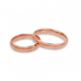 Gold wedding ring, Rose gold, 585°, No stone, 1100725(Au-R)
