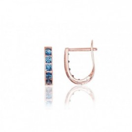 Auksiniai auskarai ant cilindrinės spynos0