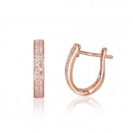 Auksiniai auskarai ant cilindrinės spynos0