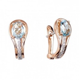 Auksiniai auskarai ant cilindrinės spynos0