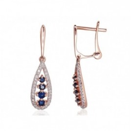 Auksiniai auskarai ant cilindrinės spynos0