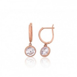 Auksiniai auskarai ant cilindrinės spynos0