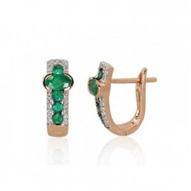 Auksiniai auskarai ant cilindrinės spynos0