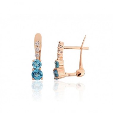 Auksiniai auskarai ant cilindrinės spynos0