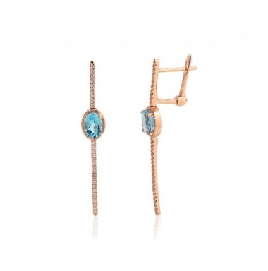 Auksiniai auskarai ant cilindrinės spynos0