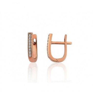 Auksiniai auskarai ant cilindrinės spynos0