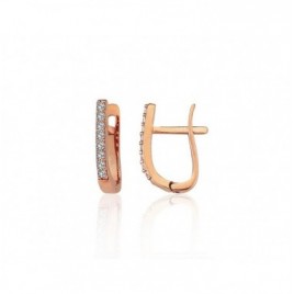 Auksiniai auskarai ant cilindrinės spynos0